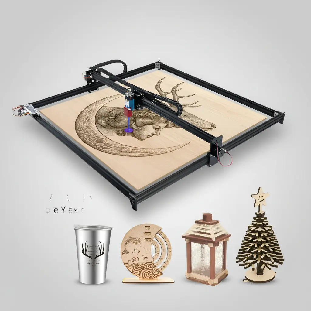 Cnc Corte Laser 100x100cm-80w Corta Mdf 3-5 Mm En 1 Pasada