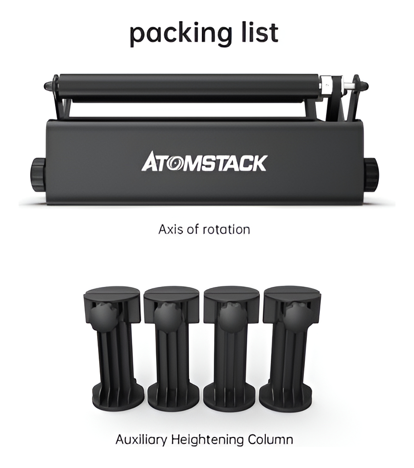 Accesorio Rotativo Atomstack 