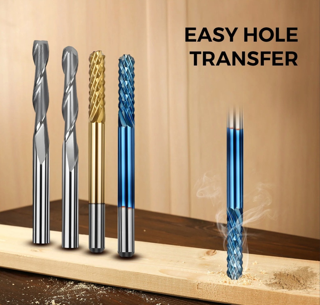 10 Fresas Doble Edge Cnc 3018 Pcb, Metales, Madera, Plastico