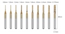 Set 10 Fresas  Para Cnc 3018 Pcb, Metales, Madera, Plastico