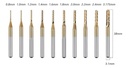 Set 10 Fresas  Para Cnc 3018 Pcb, Metales, Madera, Plastico