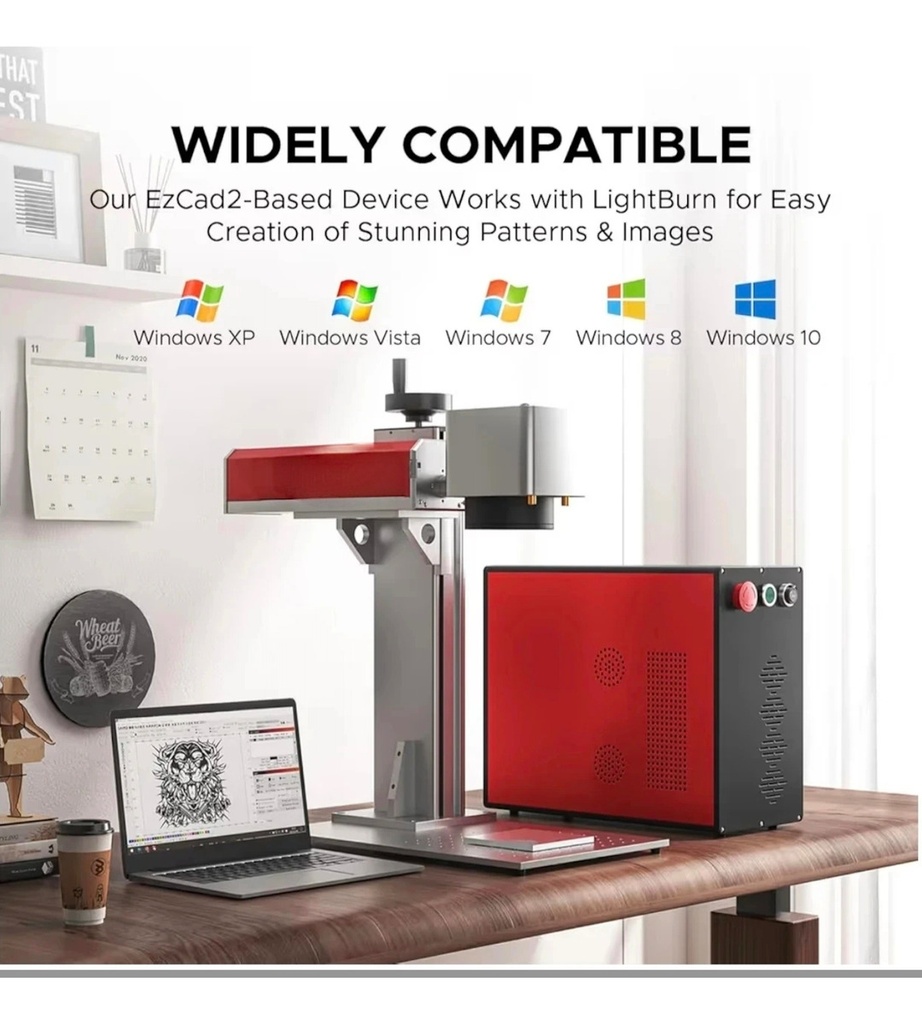 Laser De Fibra 100w Jpt Mopa E2 M7 (corta Metales)