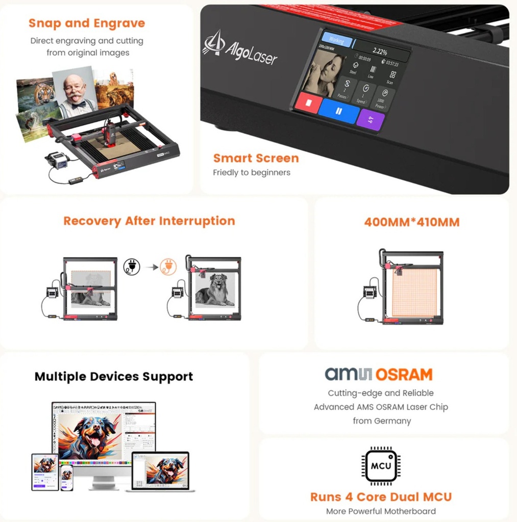 Algolaser Alpha Mk2 10w Cnc Laser