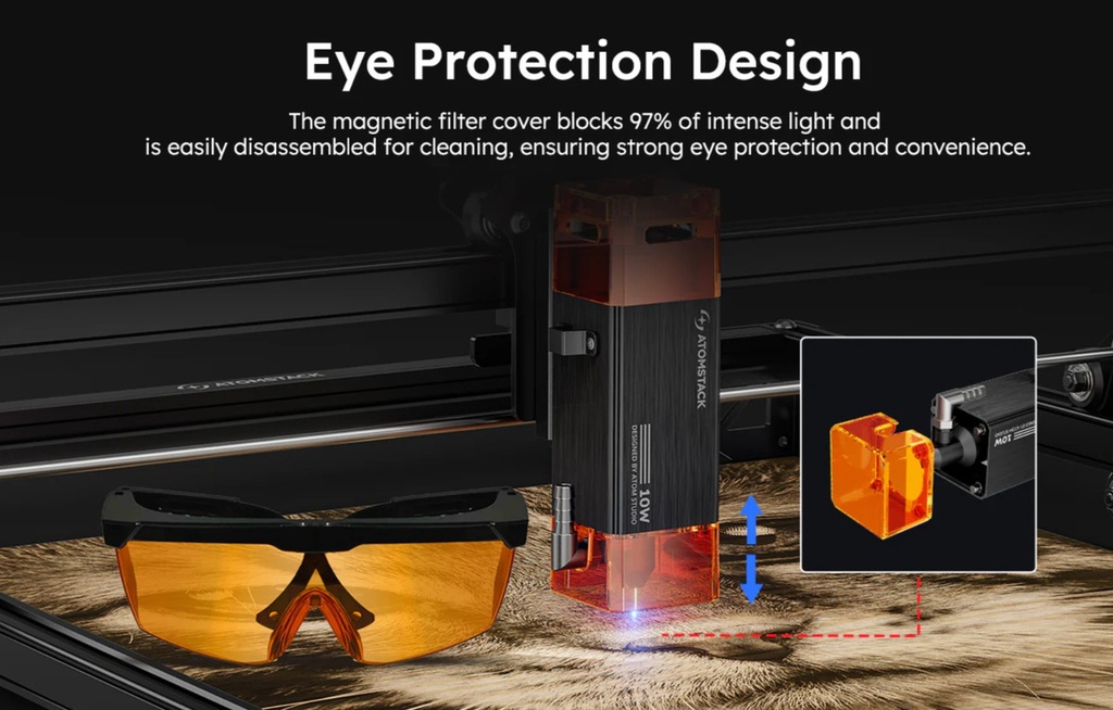 Atomstack A10 Pro V2 Black Maquina Laser