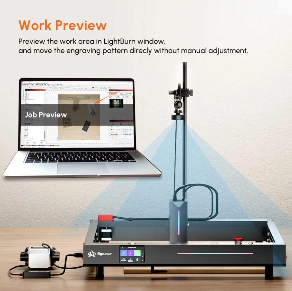 Camara Algo Laser Para Software Lightburn (cnc Laser)