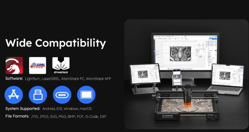Atomstack A10 Pro V2 Black Maquina Laser