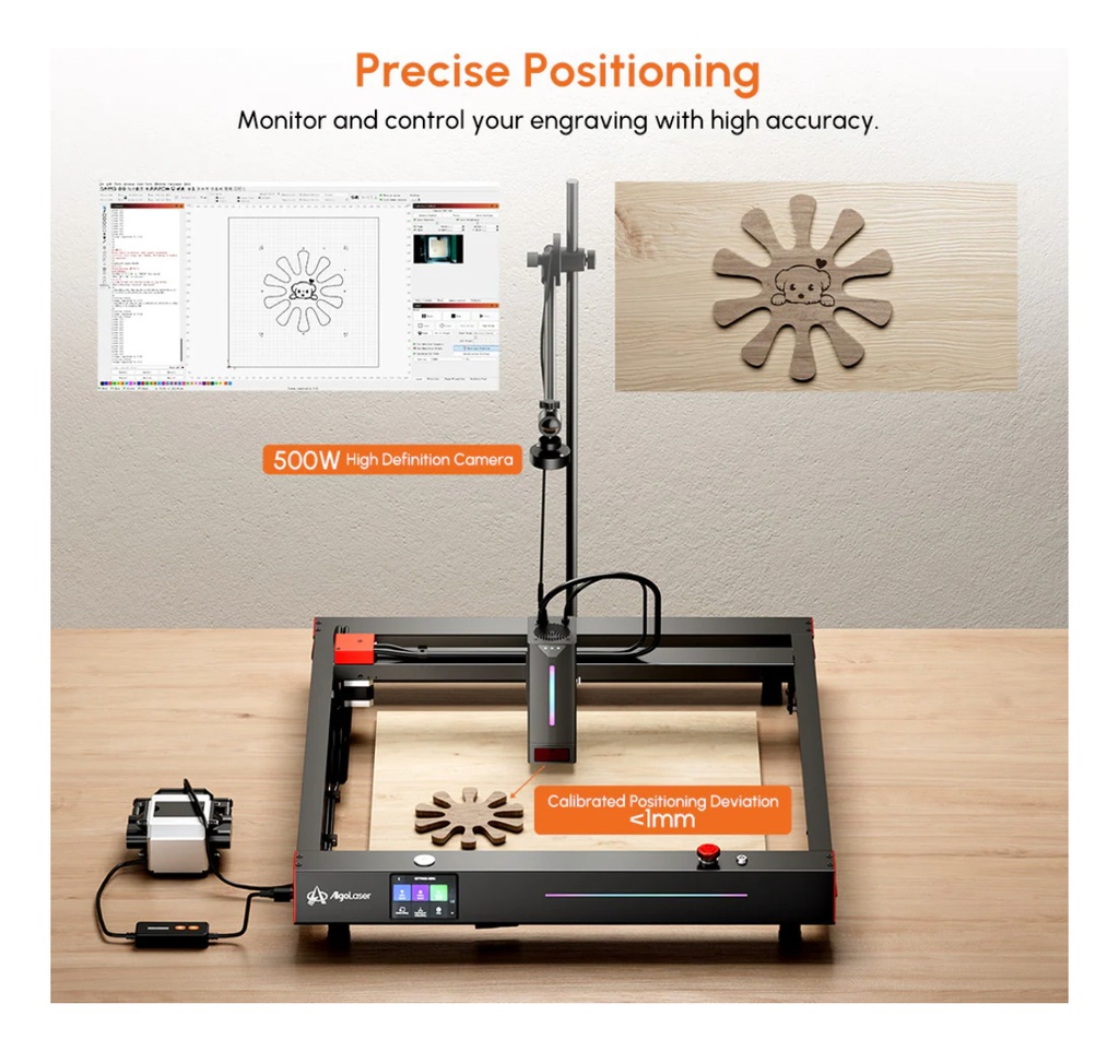 Camara Algo Laser Para Software Lightburn (cnc Laser)