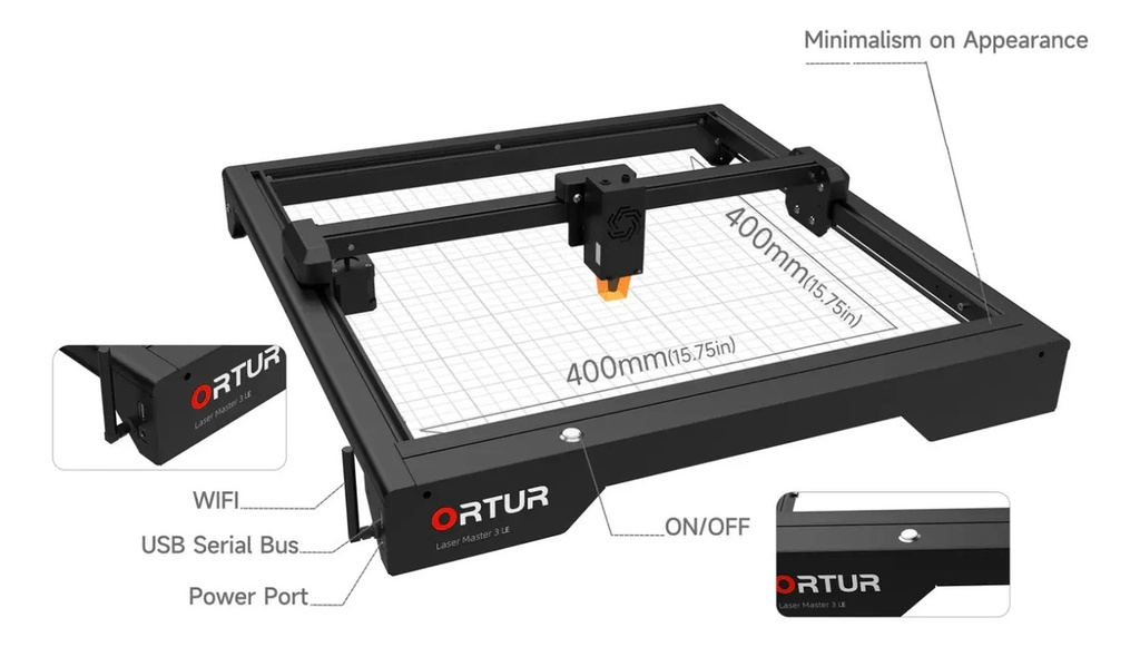 Grabadora Cortadora Laser Ortur Lm3 Le 10w
