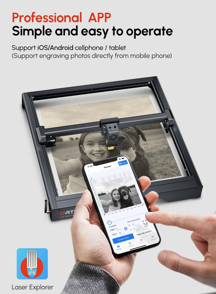 Grabadora Cortadora Laser Ortur Lm3 Le 10w