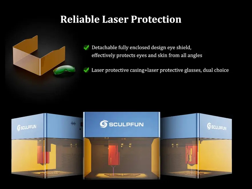 Laser Grabado Y Corte Sculpfun Icube Pro Max 10w