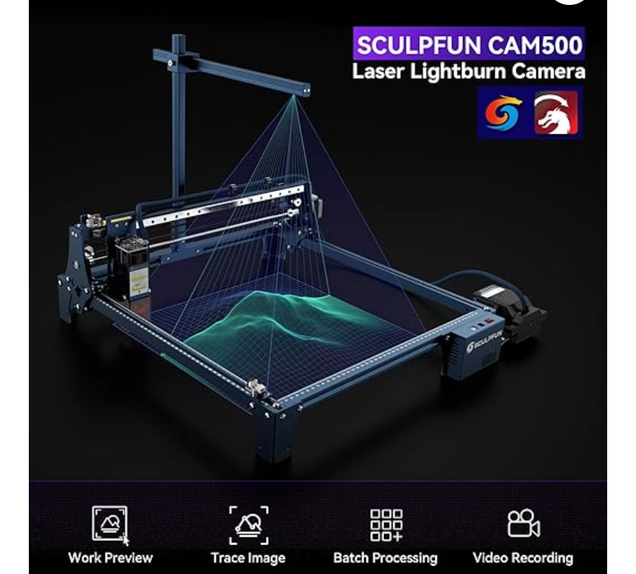 Sculpfun Cam 500 Para Lightburn - Escaner Posicionamiento