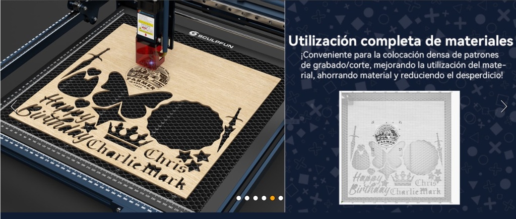 Sculpfun Cam 500 Para Lightburn - Escaner Posicionamiento