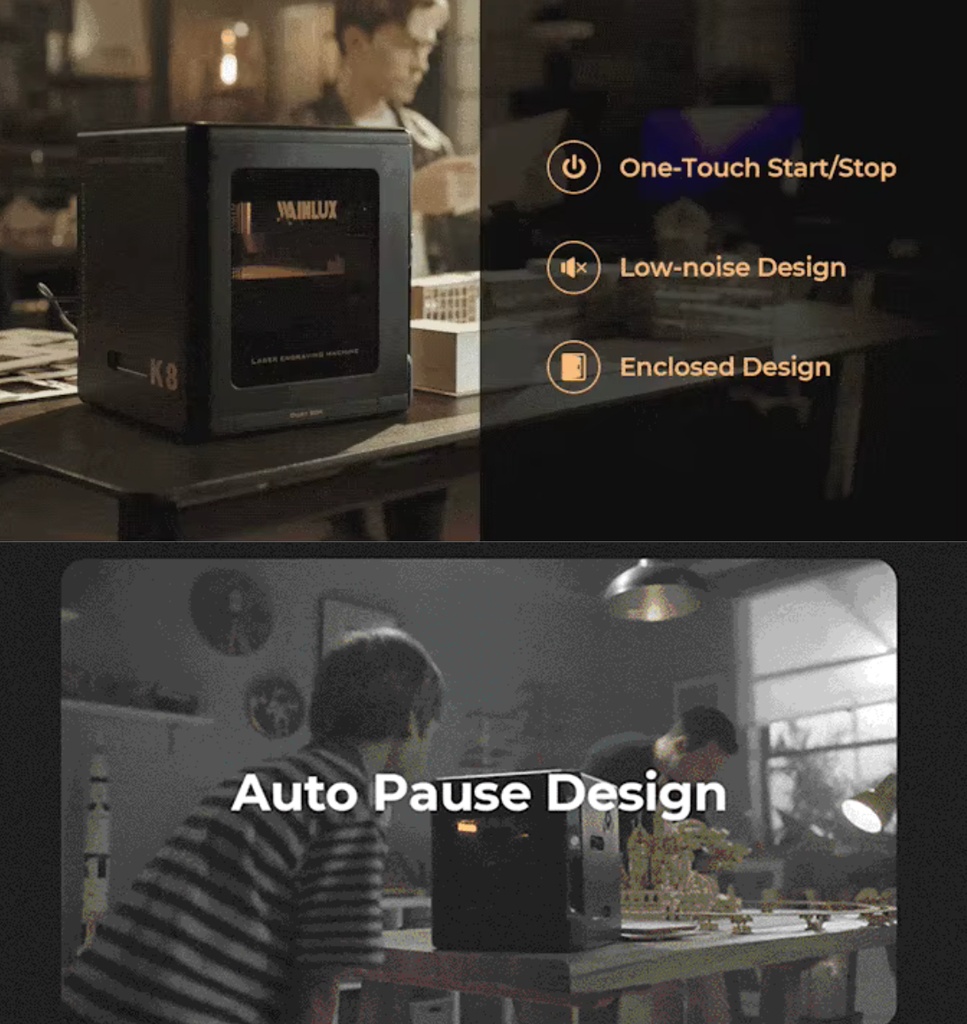 Maquina Laser Con Galvometro Wainlux K8 10w, Panal Y Cámara