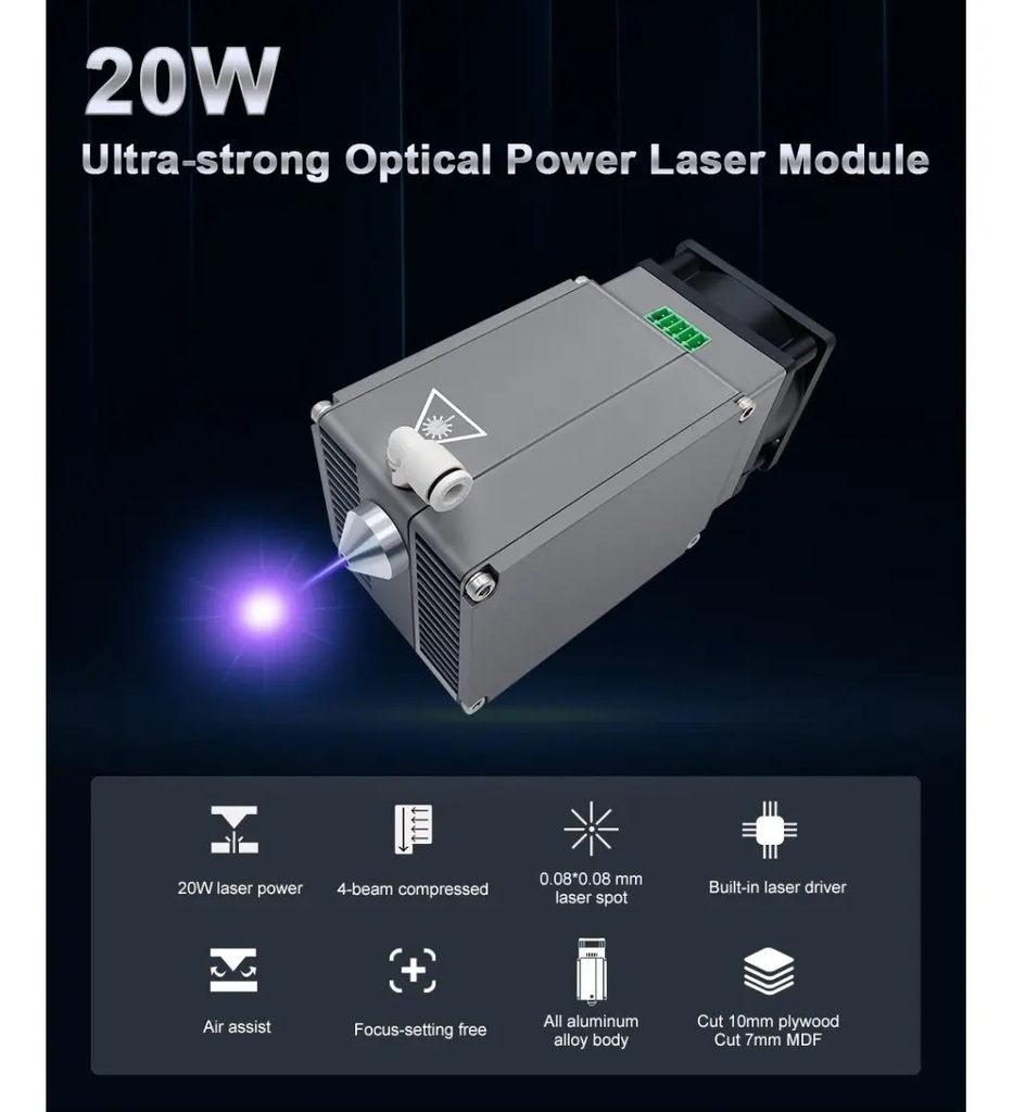 Cnc Corte Laser 100x100cm-130w Corta Mdf 6 Mm En 1 Pasada