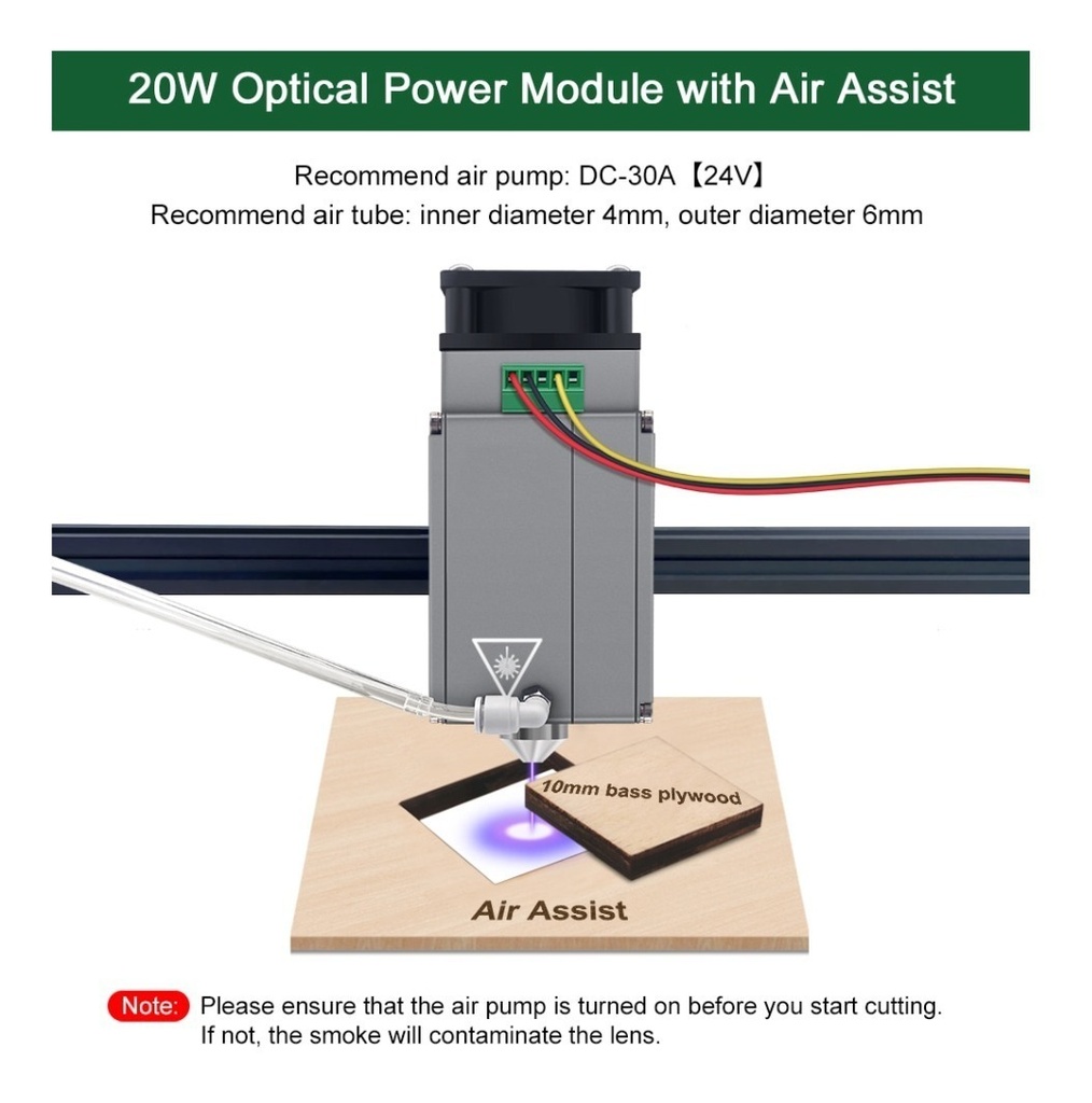 Cnc Corte Laser 100x100cm-130w Corta Mdf 6 Mm En 1 Pasada
