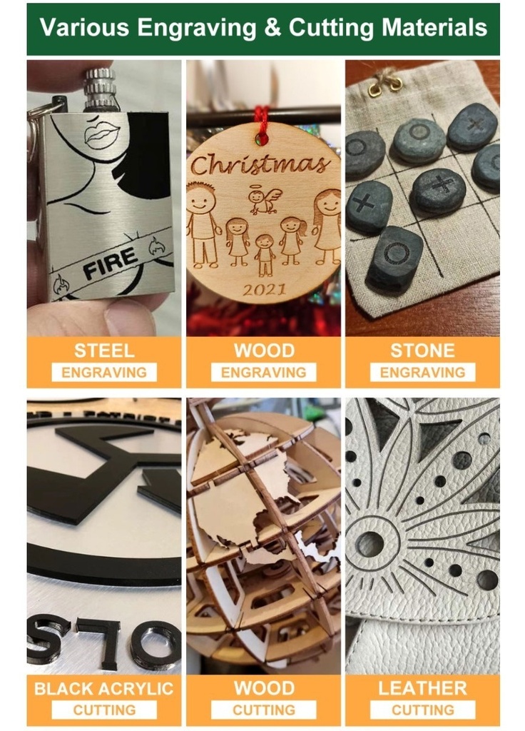 Cnc Corte Laser 100x100cm-130w Corta Mdf 6 Mm En 1 Pasada