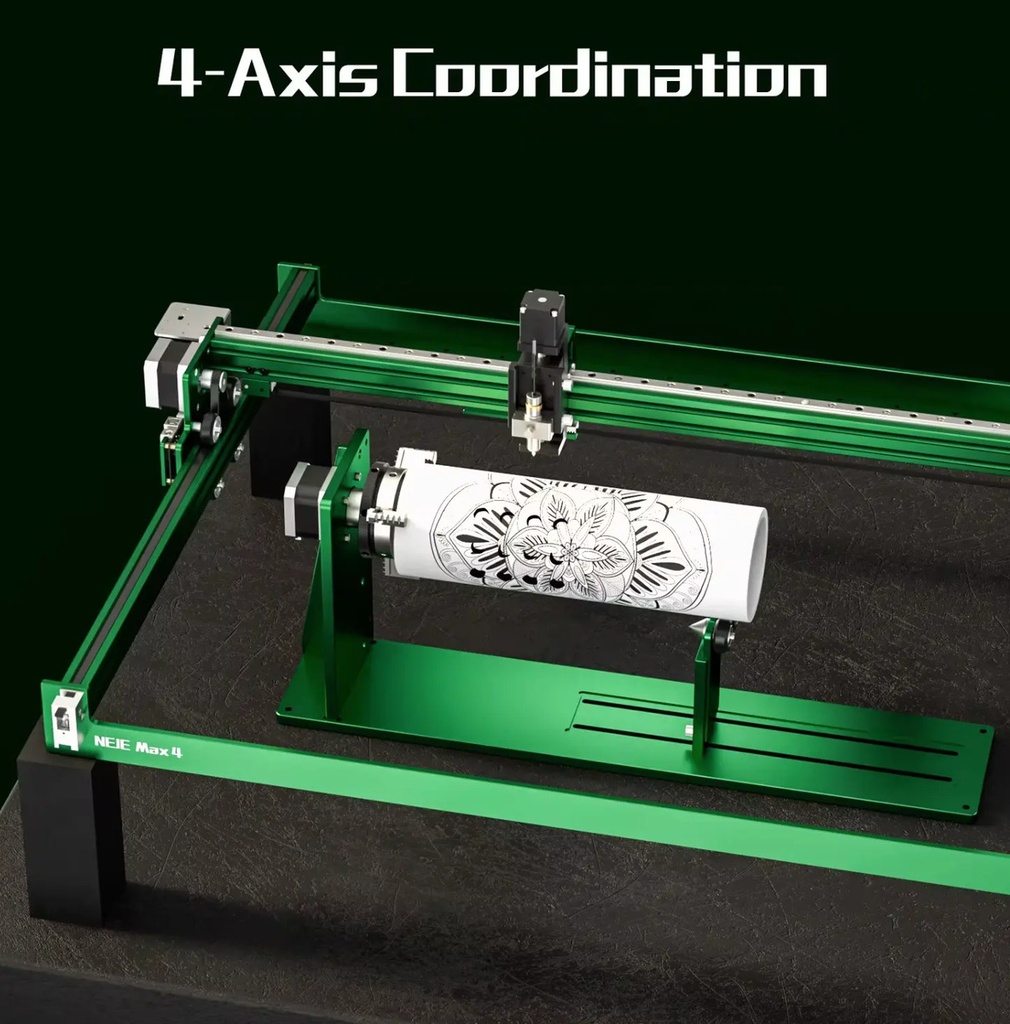 Neje 4 Max 20w 75x46 Cm +plotter+dibujo+rotativo+aire+pad