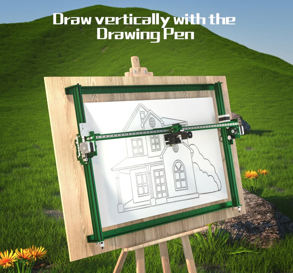 Neje 4 Max 20w 75x46 Cm +plotter+dibujo+rotativo+aire+pad