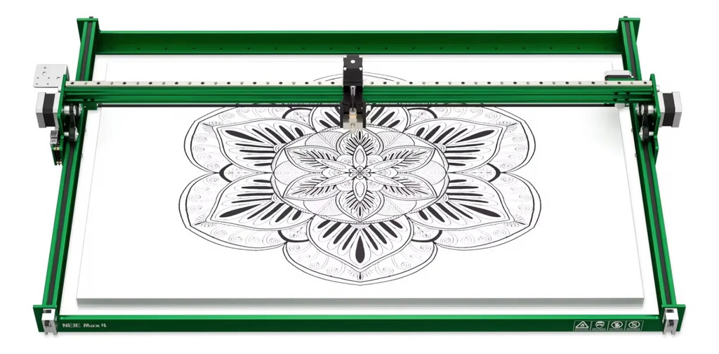 Neje 4 Max 20w 75x46 Cm +plotter+dibujo+rotativo+aire+pad