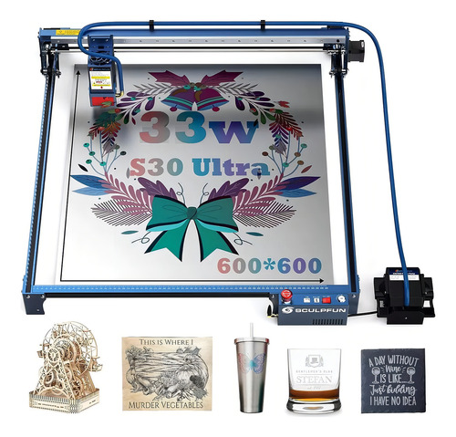 Máquina Cortadora Y Grabadora Láser Sculpfun S30 Ultra 33w