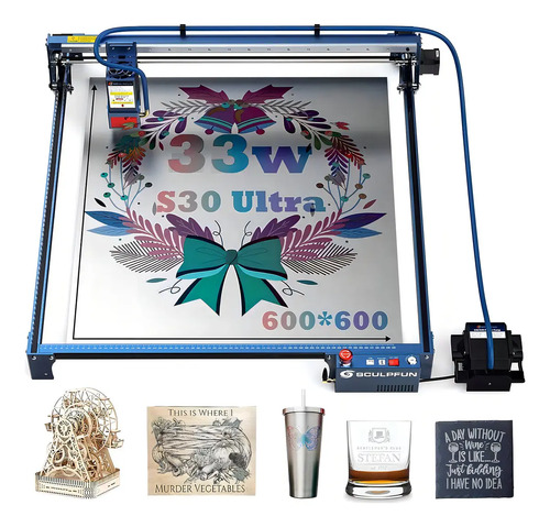 Máquina Cortadora Y Grabadora Láser Sculpfun S30 Ultra 33w