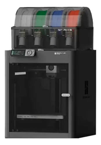 Impresora 3d Bambu Lab P1s Combo Ams Color Negro Con Tecnología De Impresión Fdm