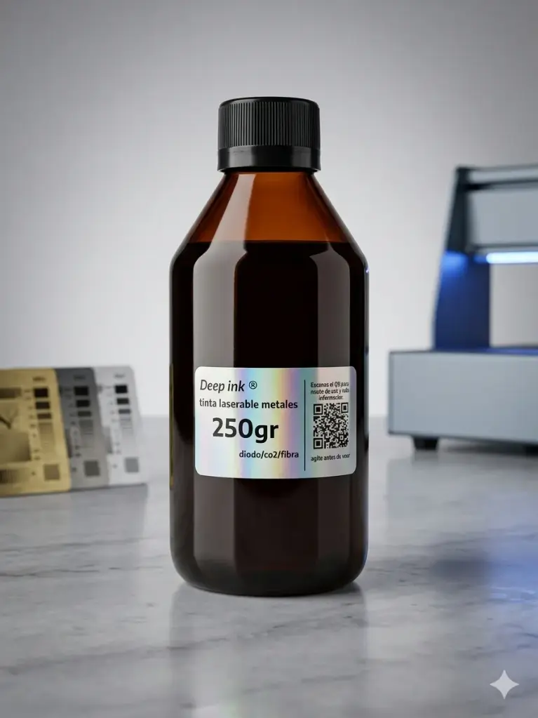 Tinta Para Grabar Metales Con Laser Diodo, Co2 Fibra 250 Gr