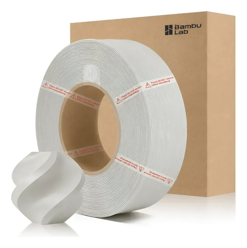 Filamento Pla lite  Blanco 1kg Bambulab 
