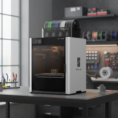 Impresora 3d  H2S Combo apta laser 10w Plateada Bambu Lab