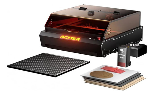 [000187] Cnc Laser Acmer P3 24w Cubierta+panal Aire+camara+rotativo