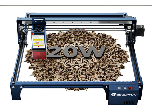 [000050] Cnc Corte Laser Sculpfun S30 Pro Max 20W 35x35cm