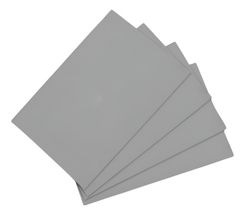 [ACC-GOM-DTMAQ-GL03-23 KIT 10] Goma Laserable Sellos De Goma Sin Olor Color Gris A4 10 Unid