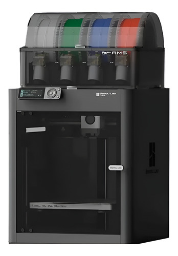 [000061] Impresora 3d Bambu Lab P1s Combo Ams Color Negro Con Tecnología De Impresión Fdm